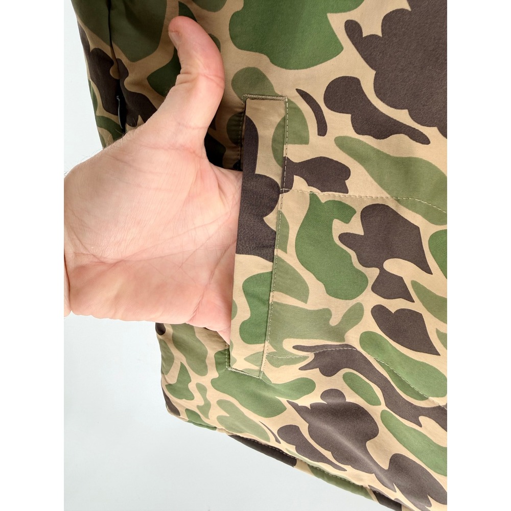 Marsh Wear Mens Duck Camo Jacket Green Brown Full Zip Fishing Coat L Outdoorsy - Picture 13 of 16
